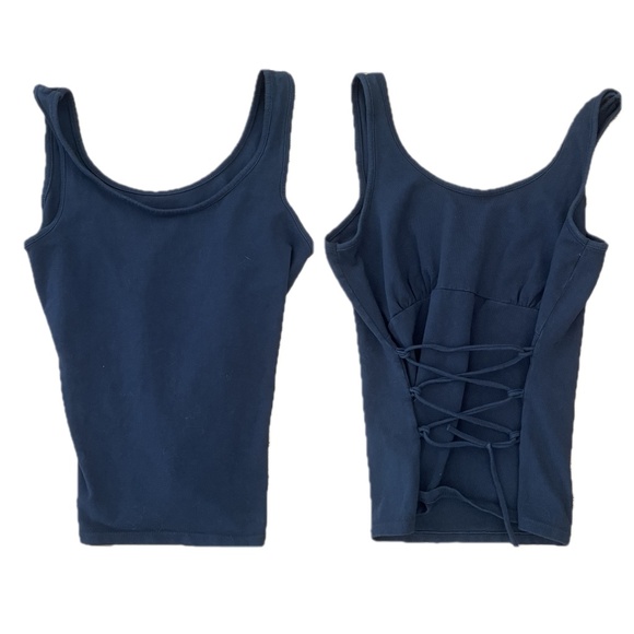 Brandy melville black Victoria tank - one size - Picture 1 of 6